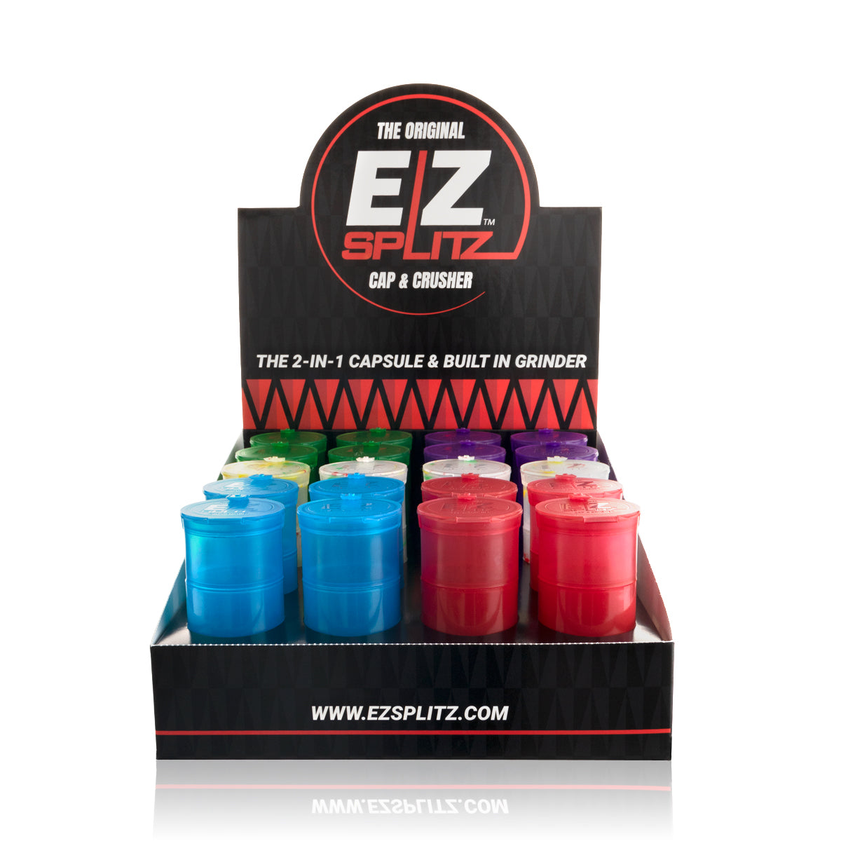 Cap & Crusher Pop Top Bottle + Built-in Grinder | 3.5 Grams